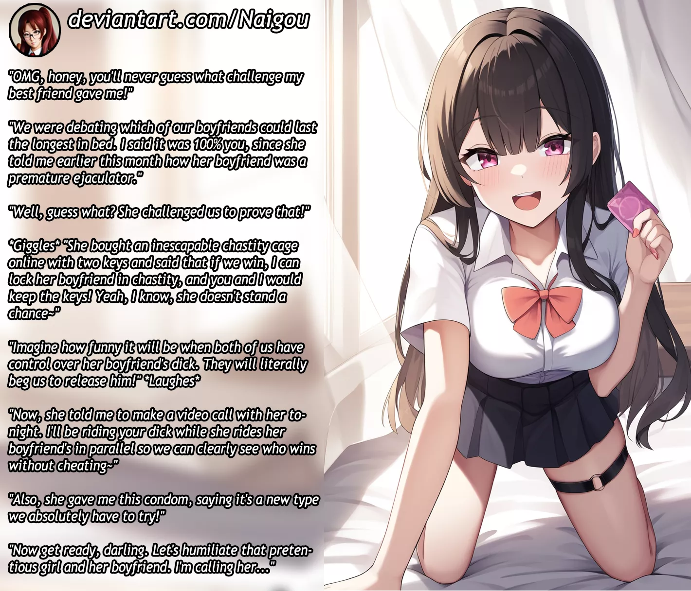 A dangerous bet Part1 [femdom][chastity][friends][school][humiliation] posted by Nalgou