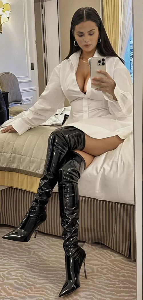 Selena Gomez in overknees by Emma17229