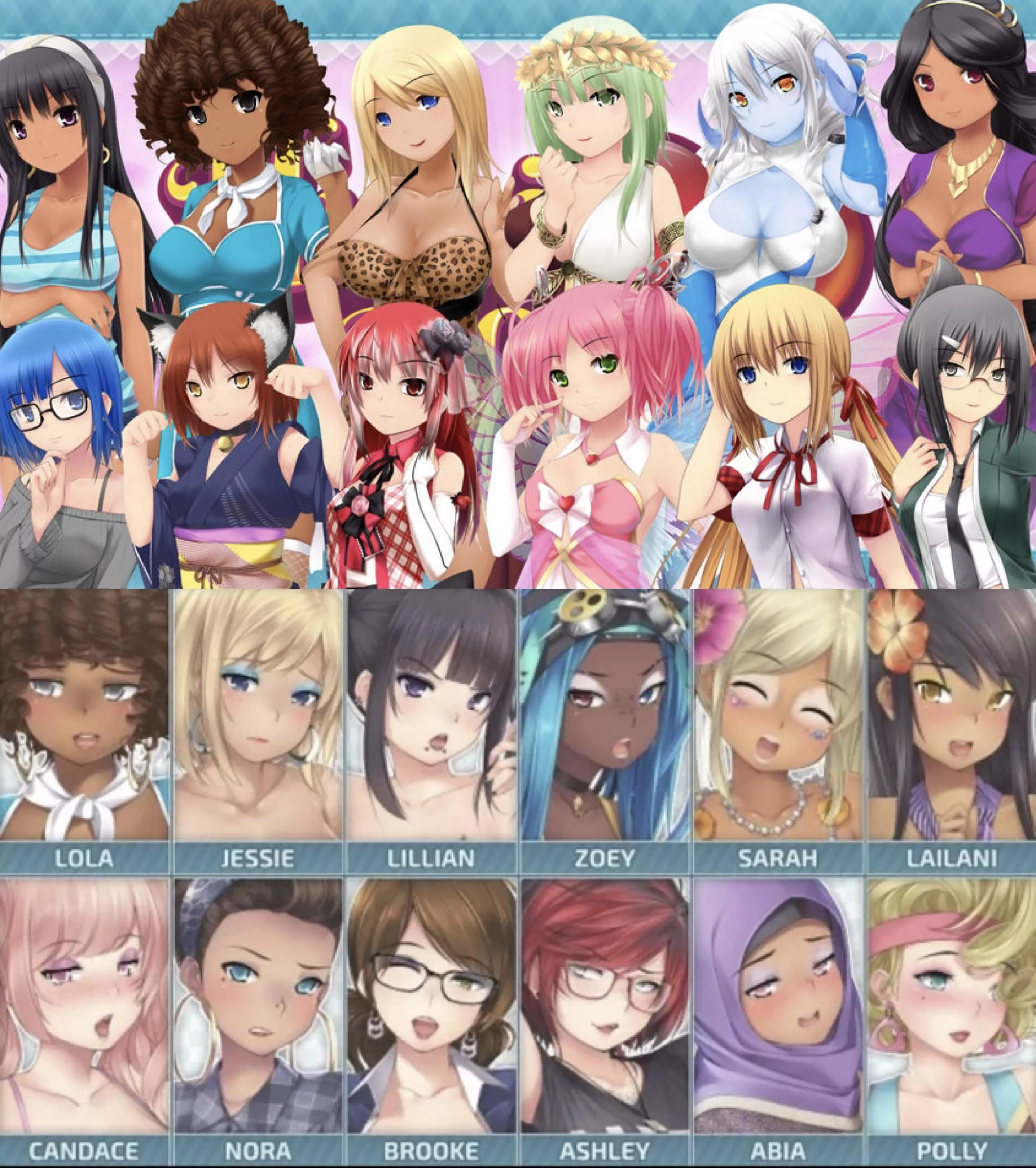 Which Huniepop girl from either 1 or 2 would make you fail NNN? posted by Dry-Decision8622