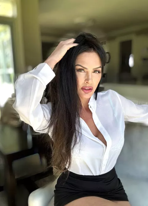 I hope it doesn't seem like my skirt is calling for attention here 41F by Sweet_babyLove0