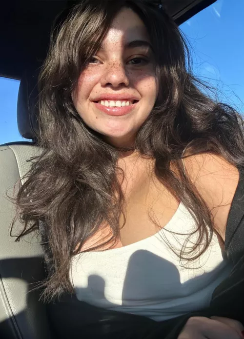 POV: you picked up your freckled Latina wife from her nail appointment  by mollyzedolly