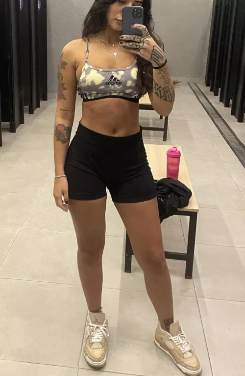 been doing these solo sets... but I think I need someone to make me sweat for different reasons 22f by CelestialGrace9