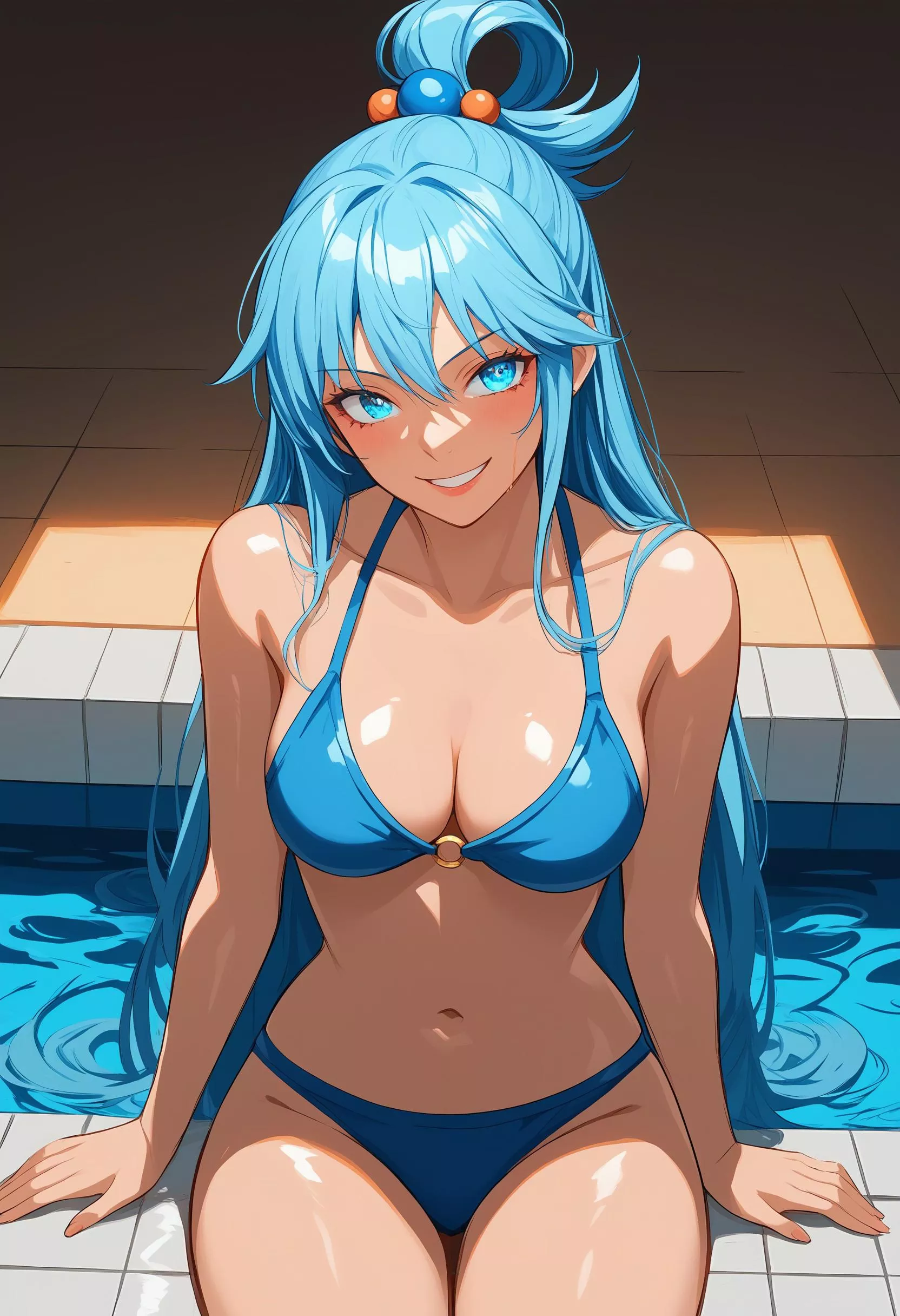 Pool day for Aqua (Pony Diffusion V6) posted by Hillvegxn