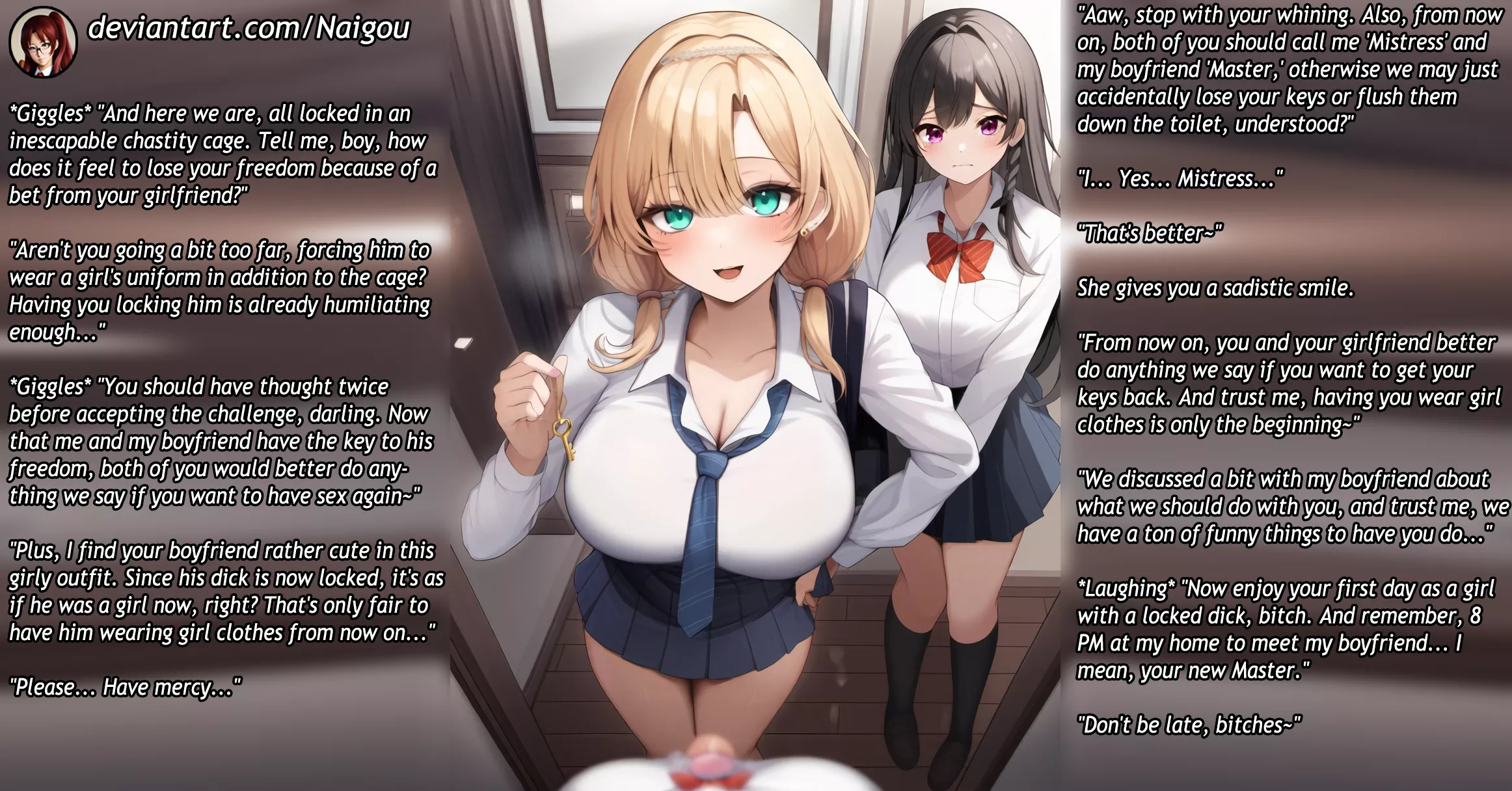 A dangerous bet Part3 [femdom][chastity][friends] posted by Nalgou