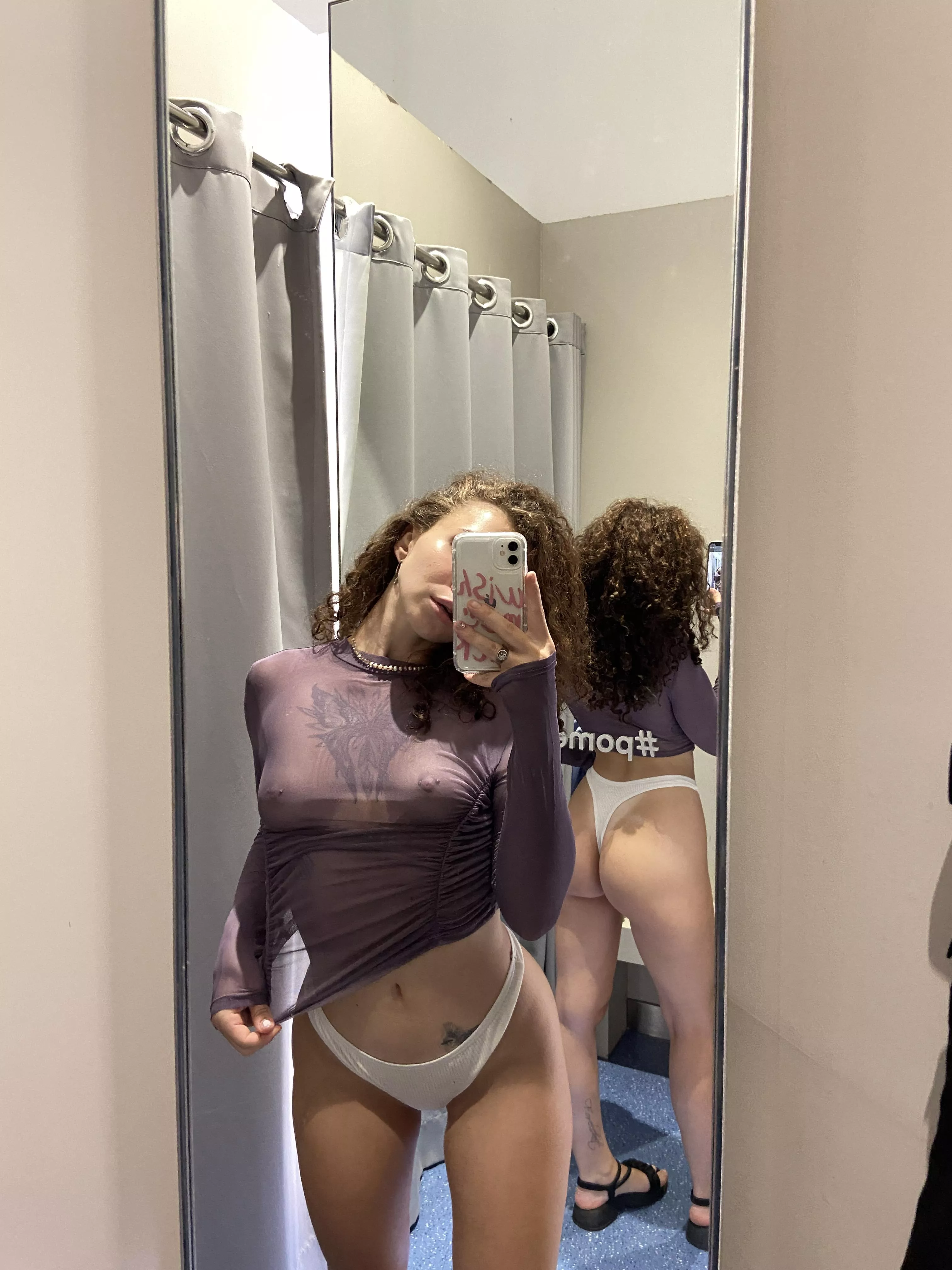 Guess what I’m wearing today just for you. Hint: there’s not much on... posted by antuanettovna