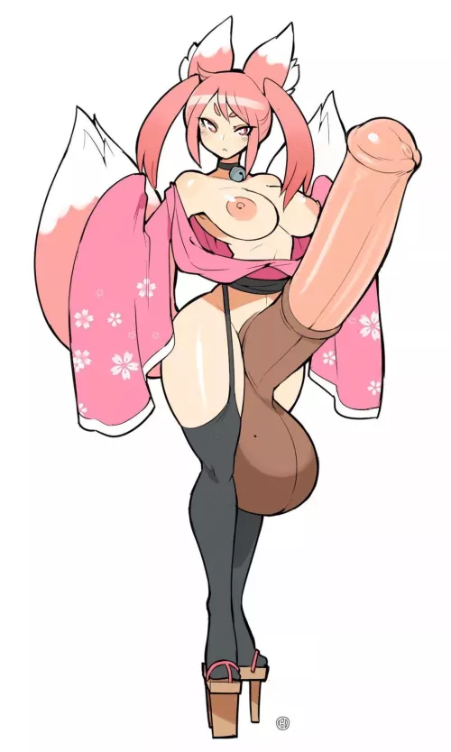 H-hey, don’t stare unless you’re gonna help drain my big balls by Smilkie_playz