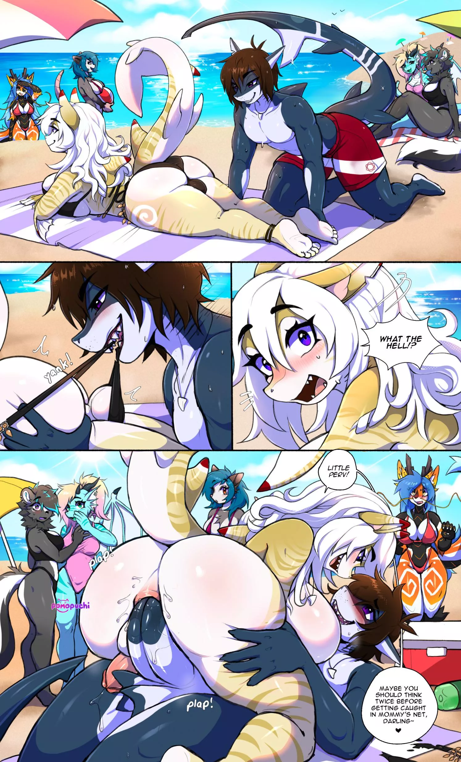 Caught in her net [MI] (pomopuchi) posted by 5headedragon