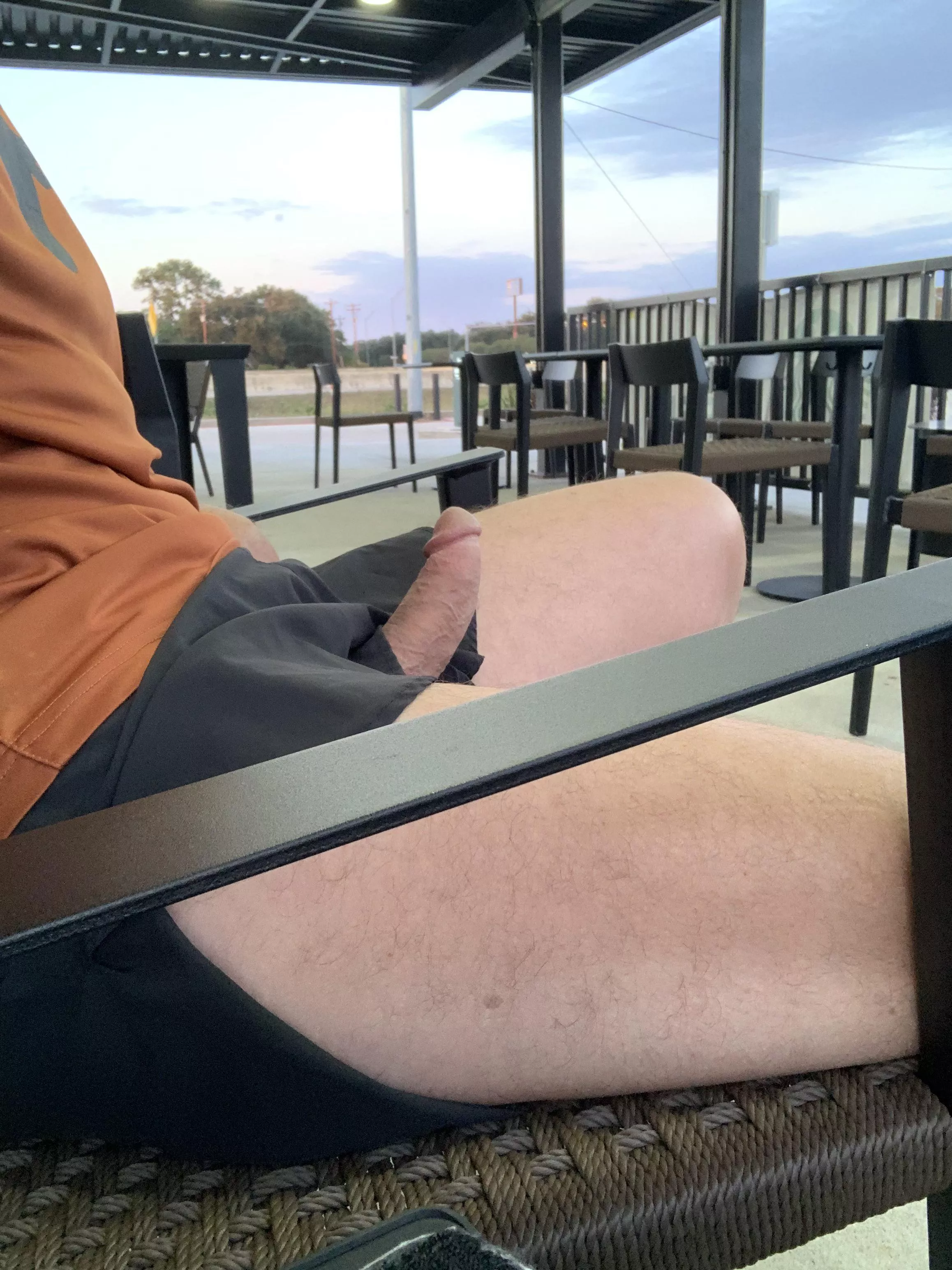 For silverlakw who doubts my last post was at Starbucks. Here’s a pic from the same patio looking the opposite direction  posted by txnkddriver