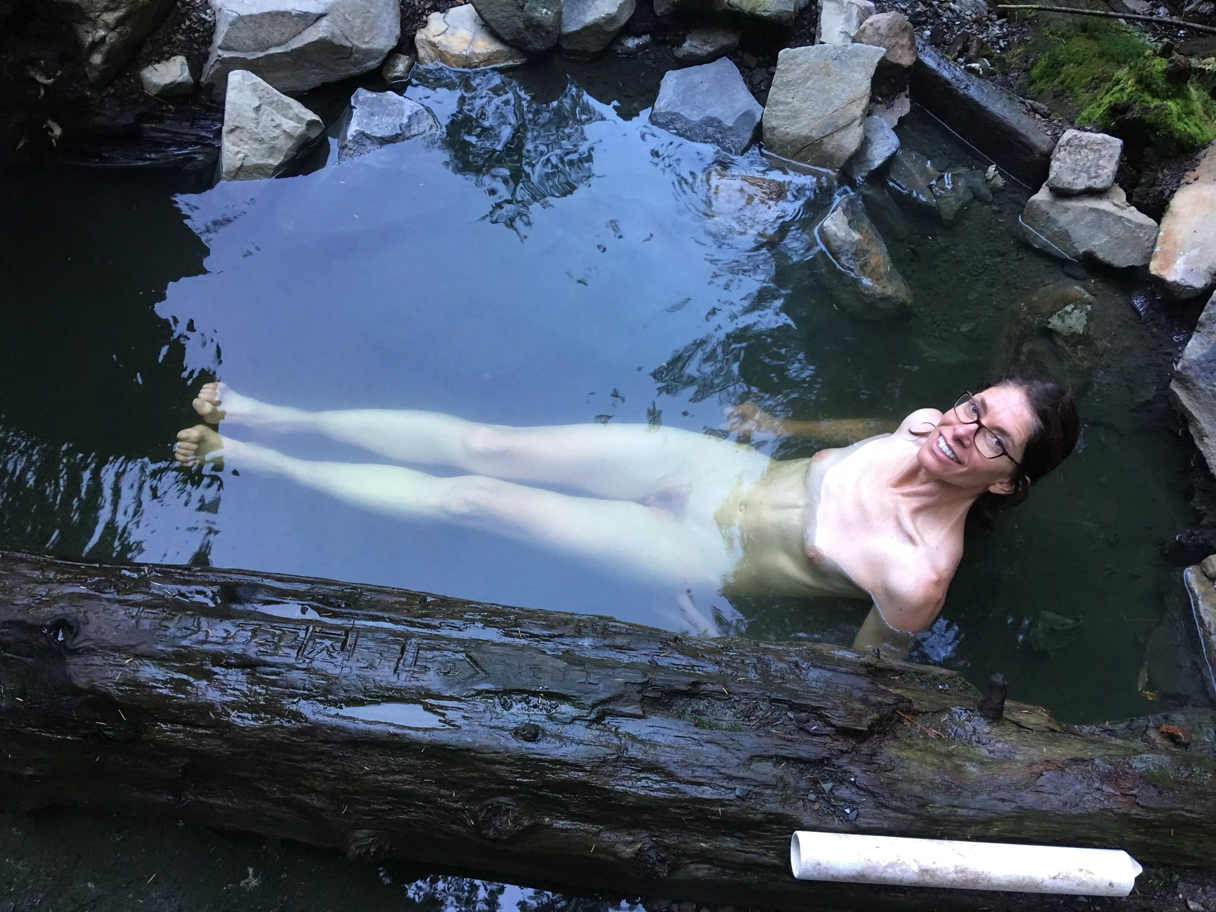 So cold on the journey here, but the water is delightfully warm. posted by HikingDuo