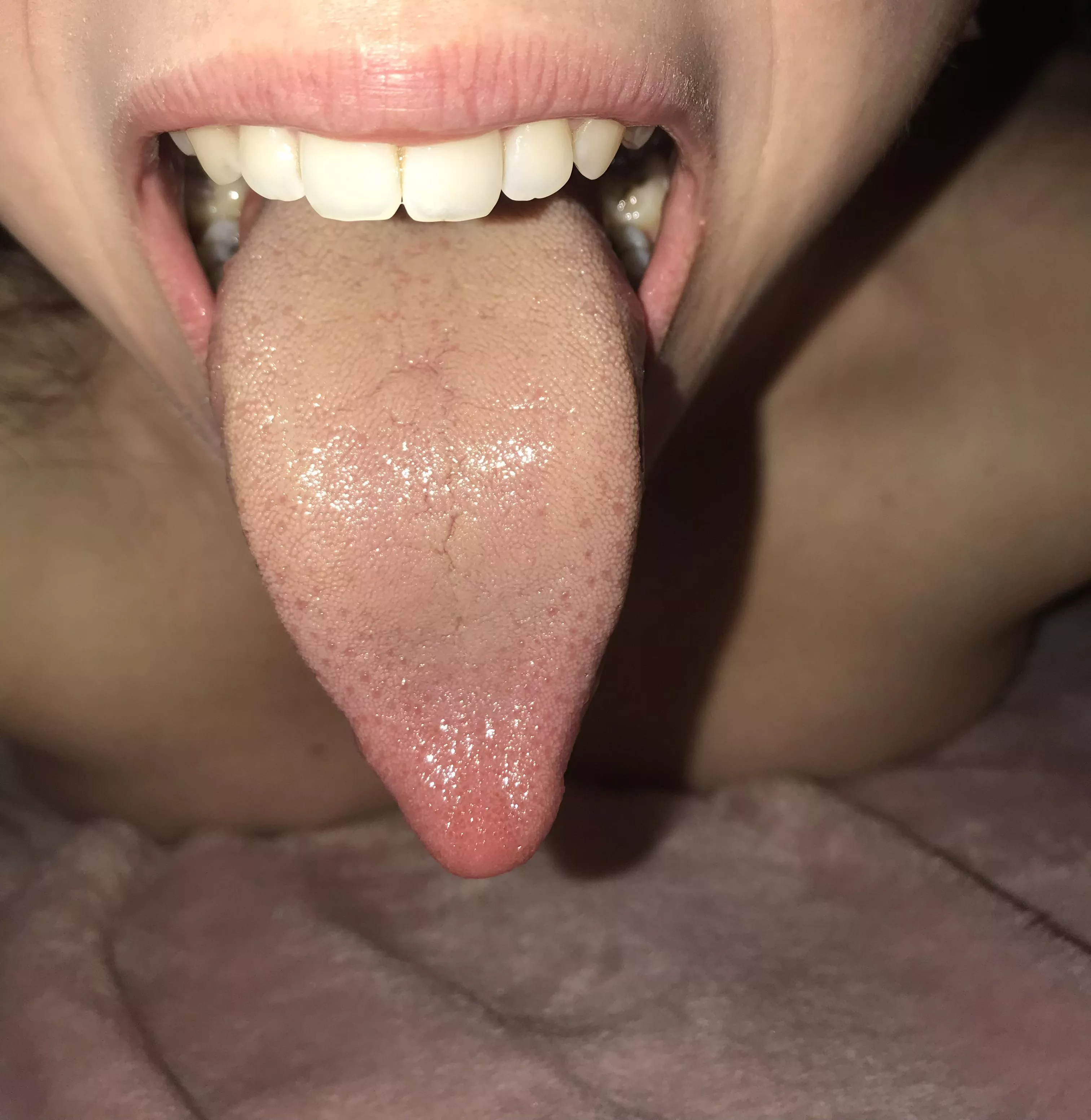 This long tongue would make you dream 👅❤️💦 posted by QueenMoonIsabel