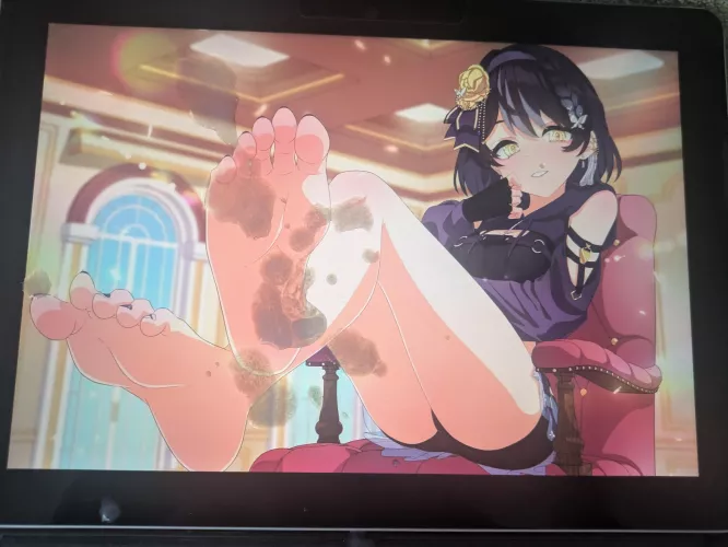vtuber feet milked me for my first tribute (vid in comments) by animecumtributelover