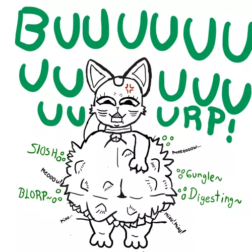 {image} Grandma turbo cat vore sketch [DanDaDan/Feral/bigBelly/Grandma Turbo Cat) by SnooMuffins4052