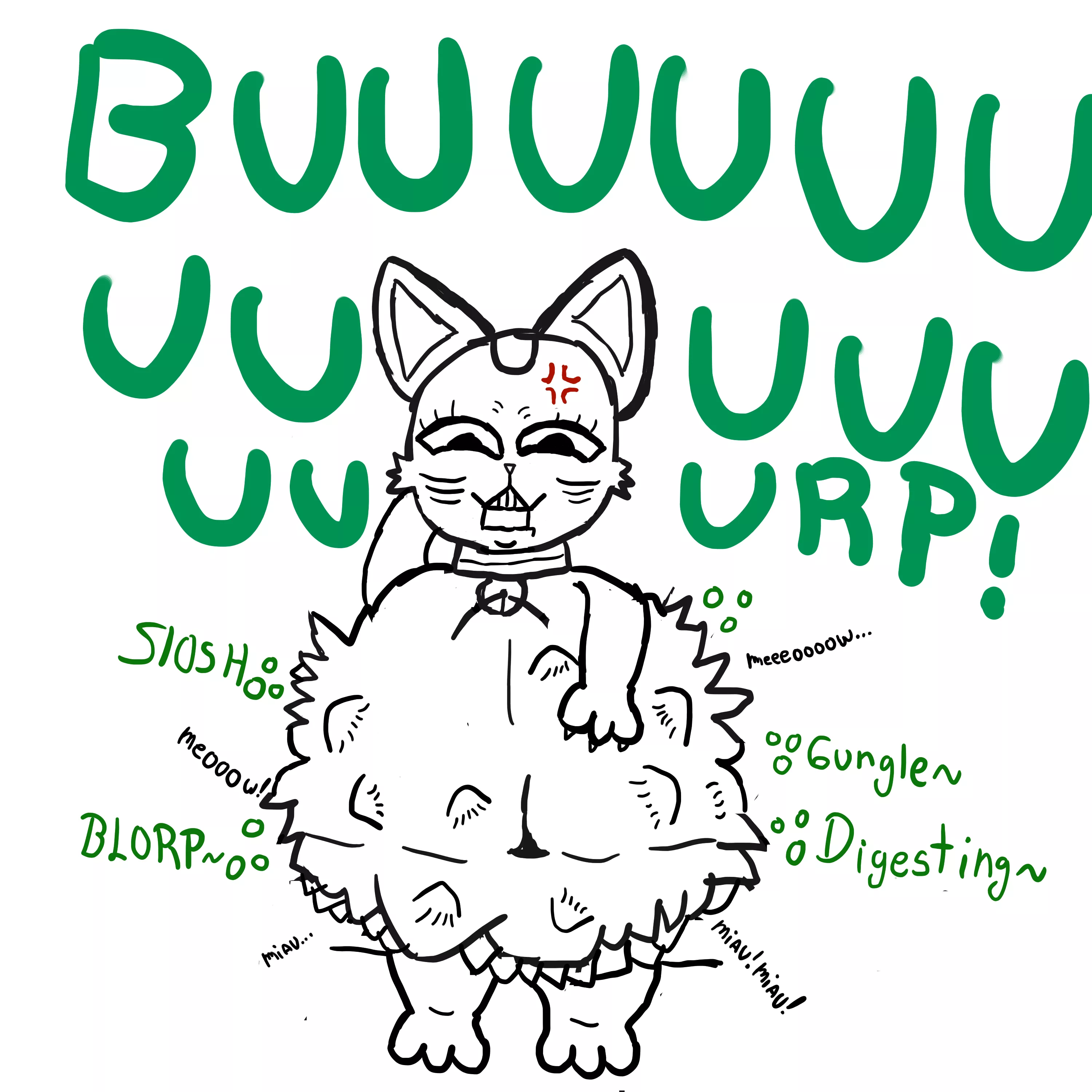 {image} Grandma turbo cat vore sketch [DanDaDan/Feral/bigBelly/Grandma Turbo Cat) posted by SnooMuffins4052