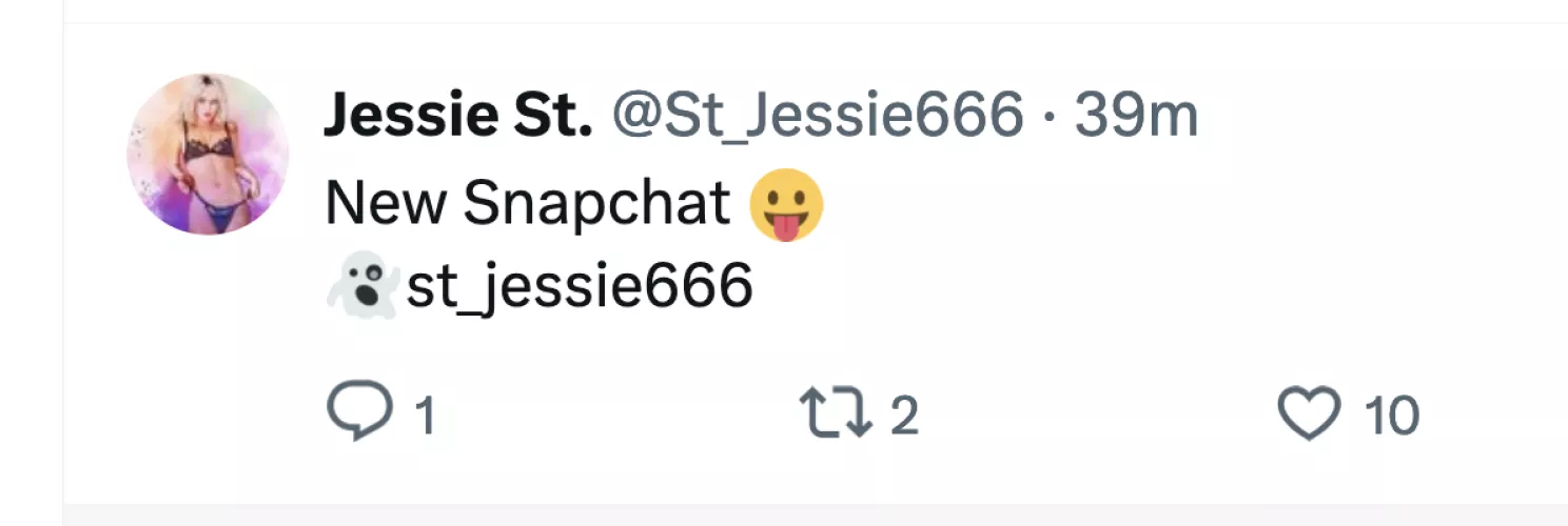 Jessie Saint's new snapchat by DSCholly