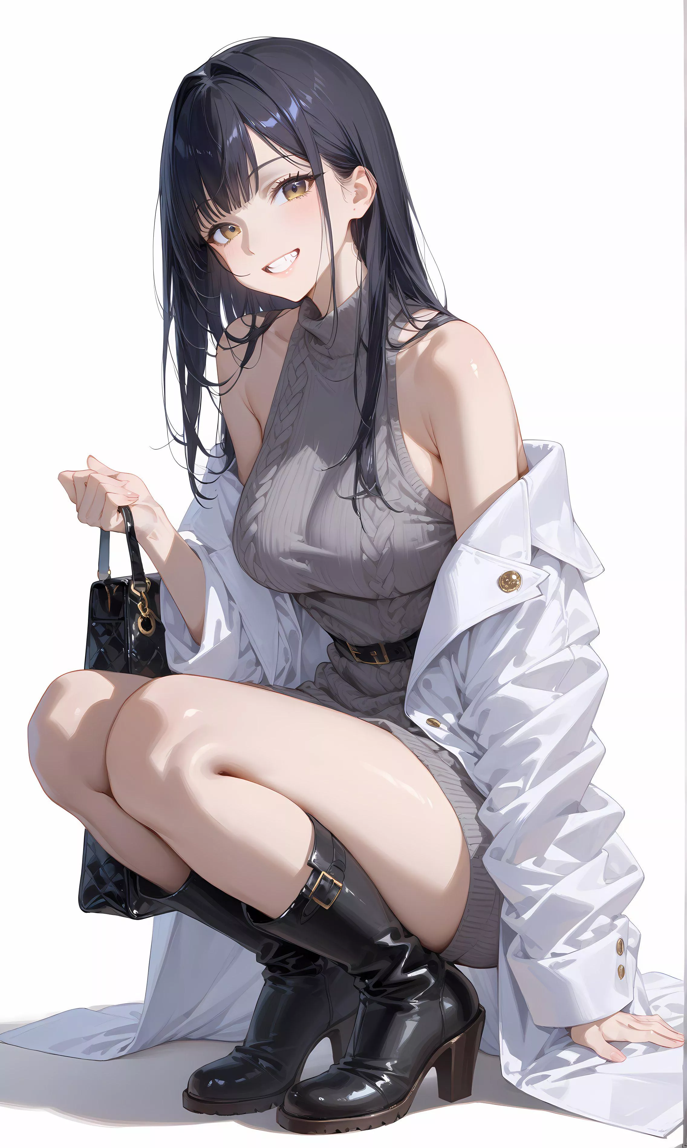 Knit Dress & High Boots posted by CheetahSperm18