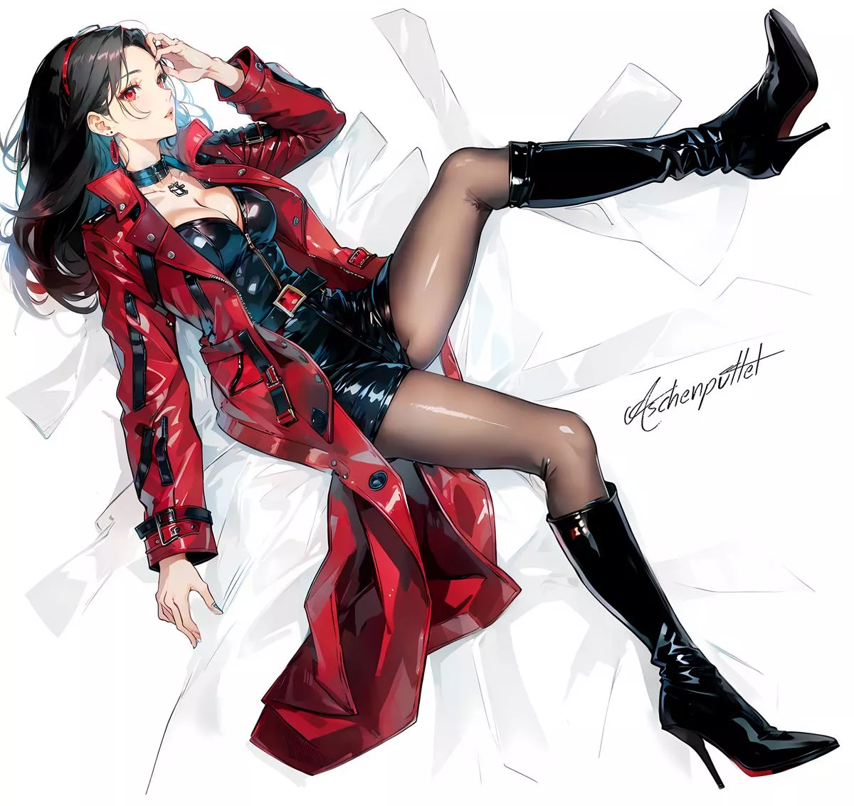 Long Red Coat posted by CheetahSperm18