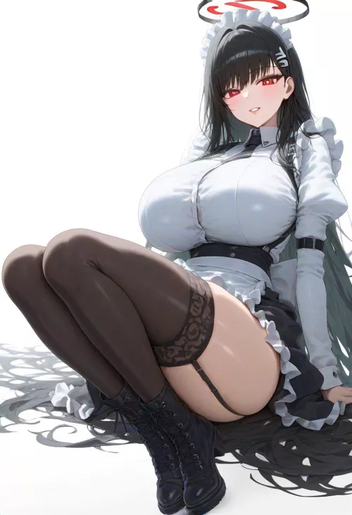 Maid Rio [Blue Archive] by CheetahSperm18