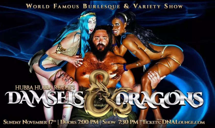 Nerd's Cradle presents Gala of the Gods at Hubba Hubba Review November 17! by TeaRexQueen