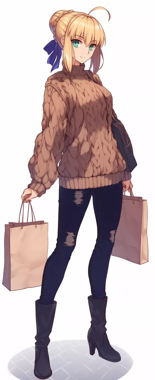 Saber [Fate/Stay Night] by CheetahSperm18