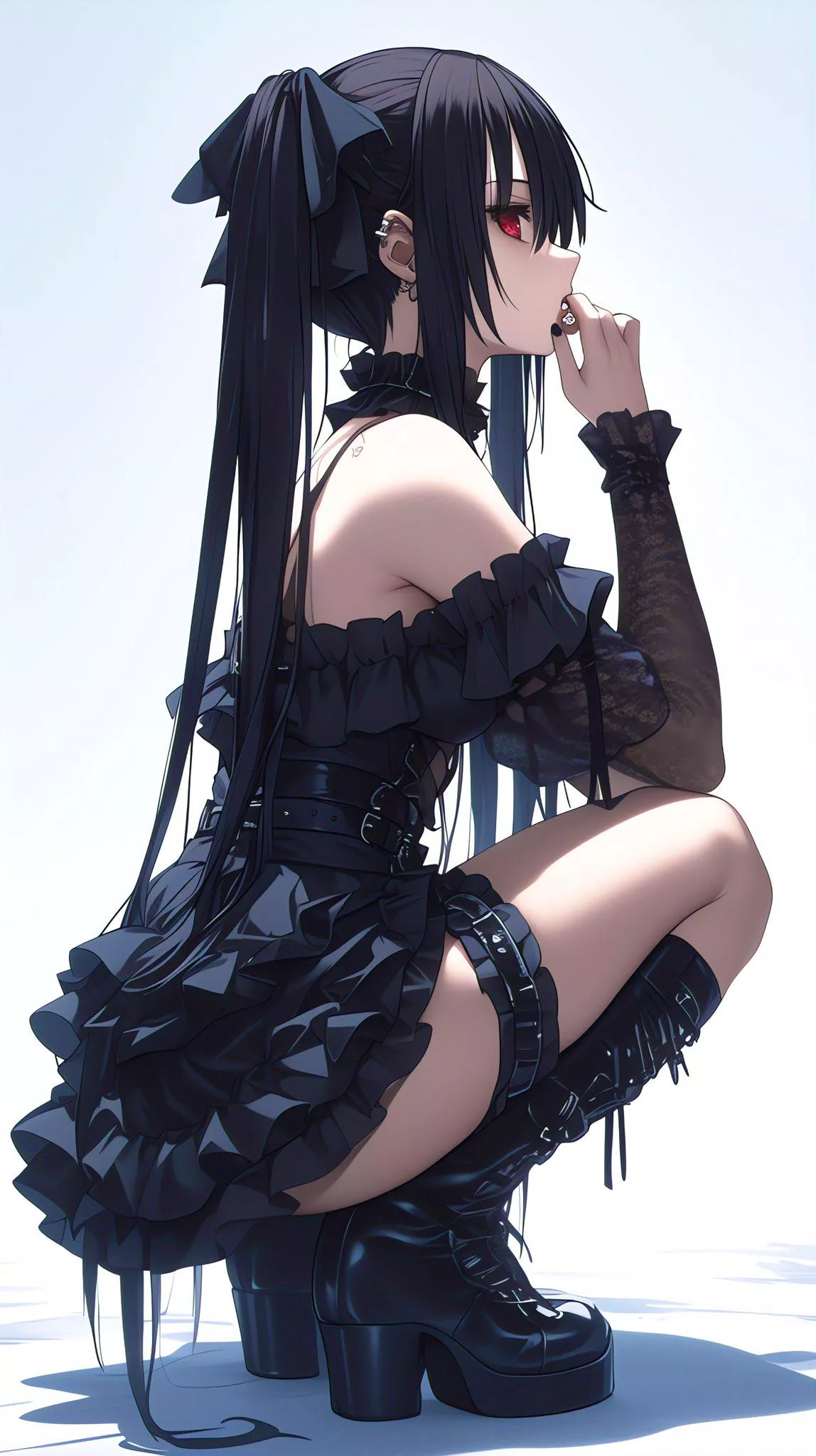 Twintailed Goth Girl  posted by CheetahSperm18