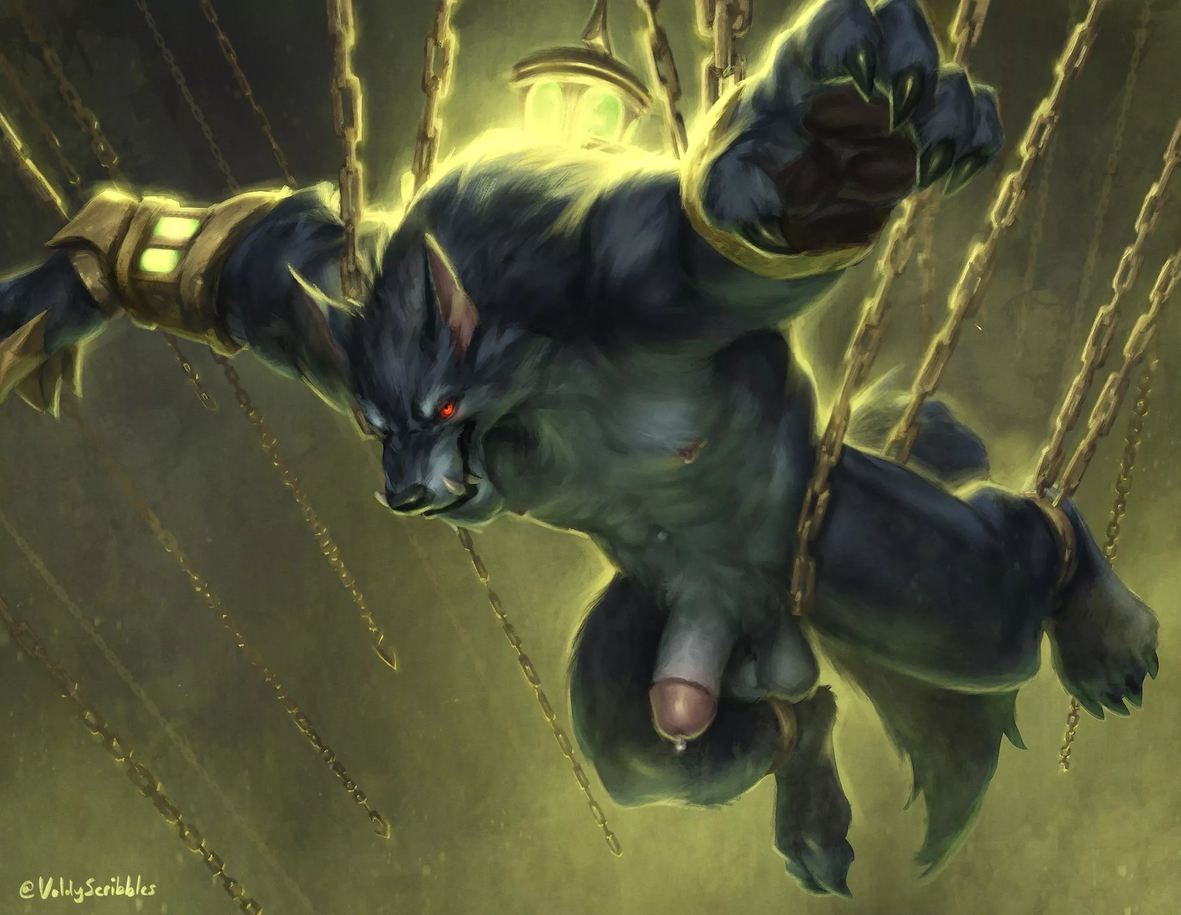 Warwick Tease (2/2) (voldyscribbles) [M] posted by Olive-The-Otter