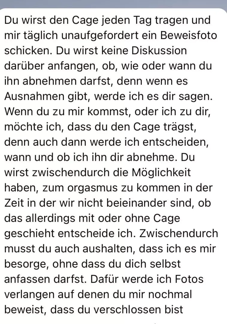 Wenn die Freundin das Sagen hat und man solche Nachrichten bekommt 🥲 posted by julian2608920