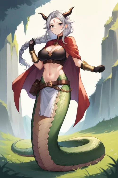 Lamia with braid by Jaxx1992