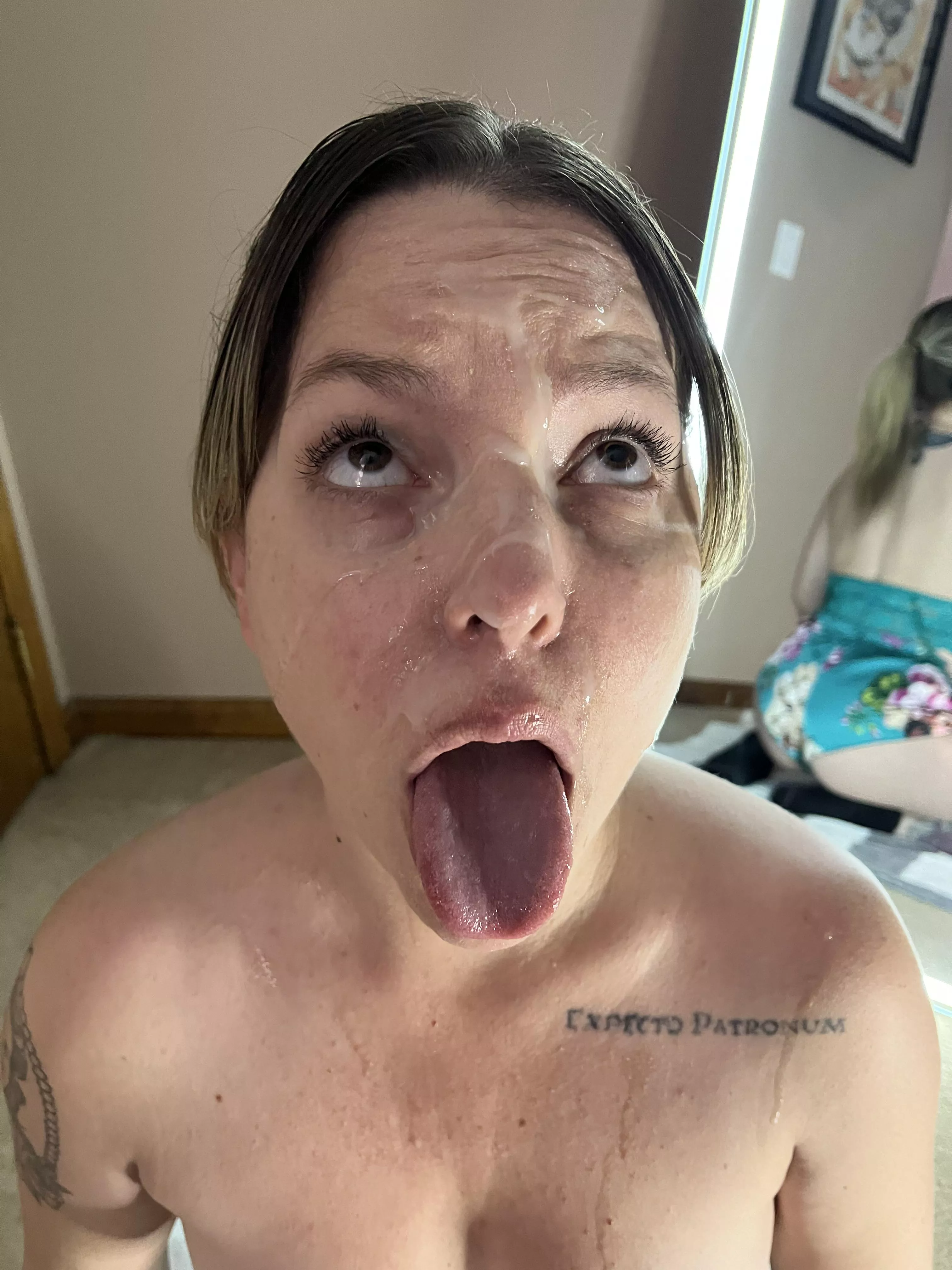 enjoying my cumshot to the face posted by hogwartsheadmistress
