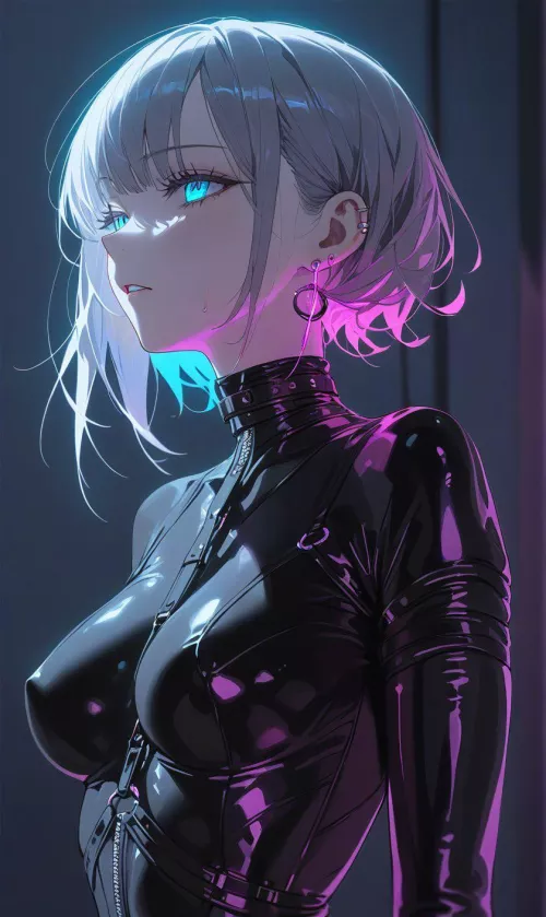 Neon Blue & Pink by CheetahSperm18