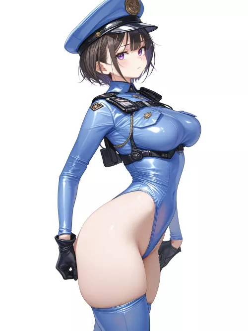 Police Bodysuit  by CheetahSperm18