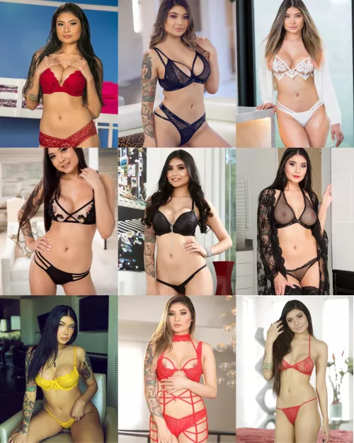 Which lingerie outfit does Brenna Sparks look the best in? by duckconfettii