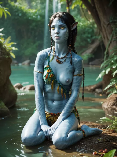 Kiri chilling by the lake (kimolakibu) by MainDigit