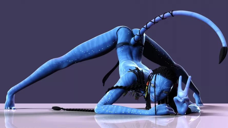 Na'vi girl shows off her sexy ass (Fierox88) by NastinaX