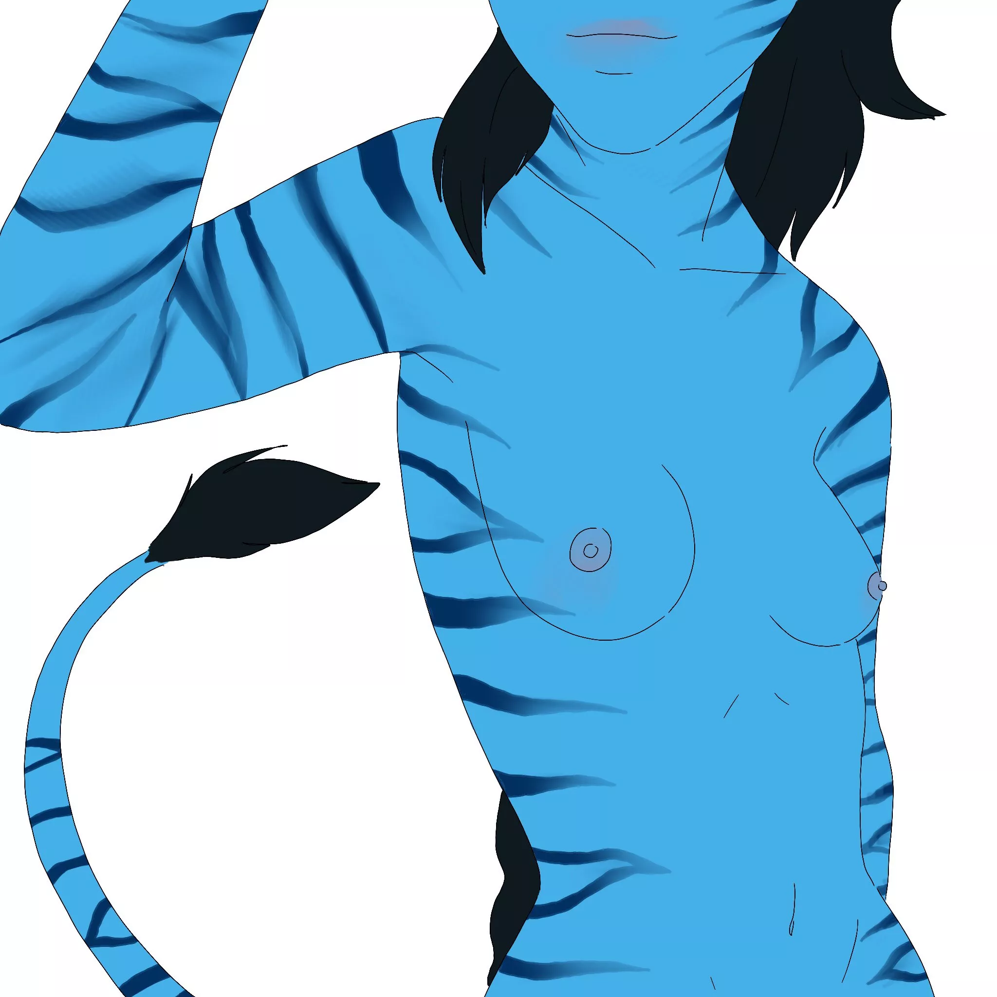 Nude Na'vi girl's breast (Nightmare_Bunn) posted by NastinaX