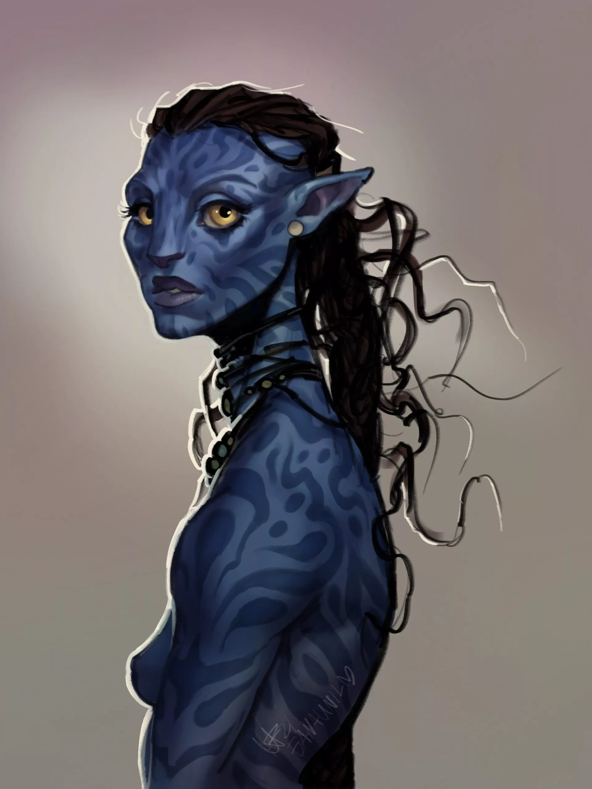 Nude Na'vi woman (Eana Unil) posted by NastinaX
