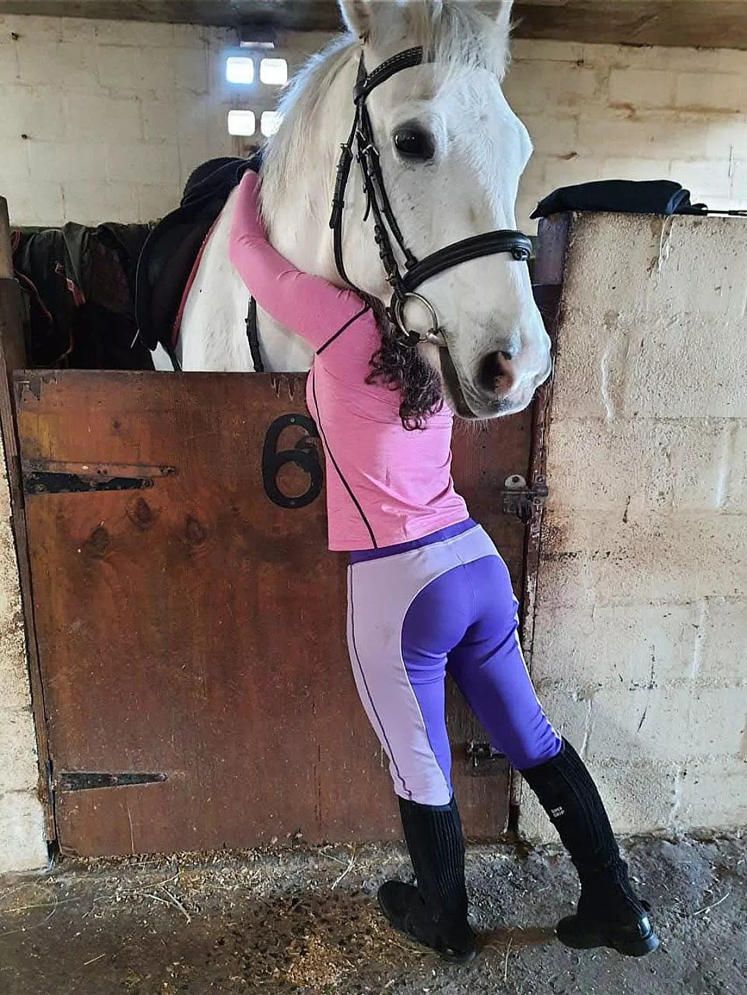 Serving ass at the barn 😋 posted by skinny_jewish_girl