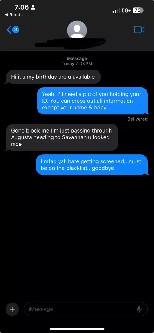 Trying screening again & this is the response 99% of the time.. whyyyyy???  by SensationalAxo