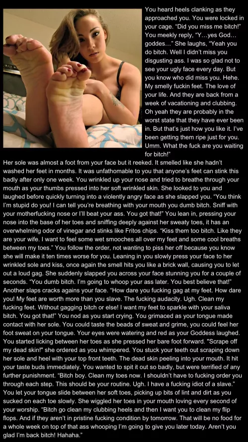 Cruel Dominatrix Sasha Foxxx Stinky Feet [Feet] by jackandjill16