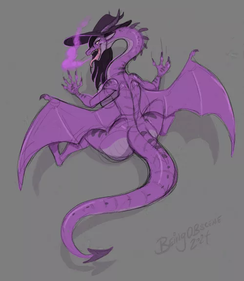 [Dragon] Hanging Out by BeingObscene by JudithNeff