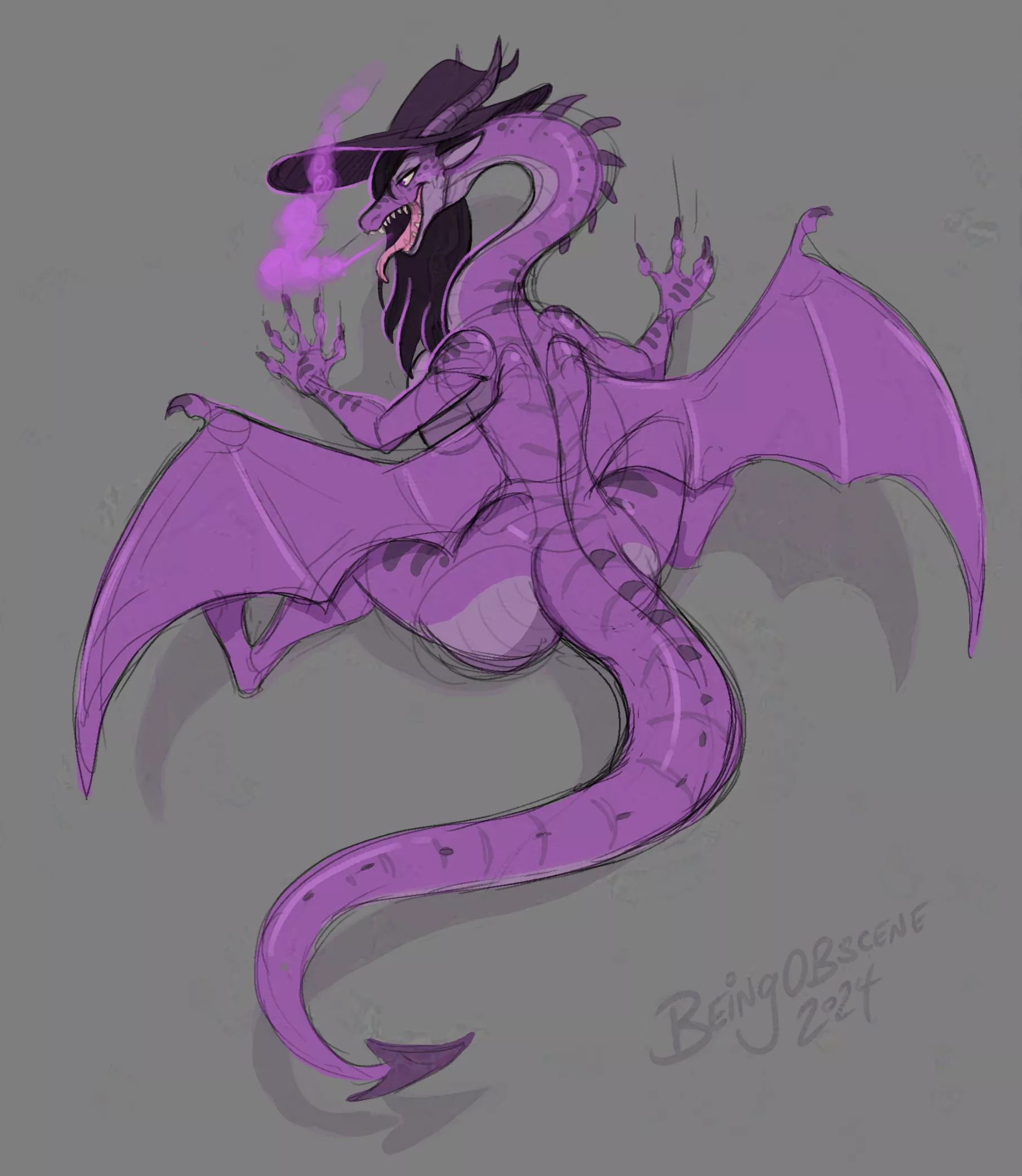 [Dragon] Hanging Out by BeingObscene posted by JudithNeff
