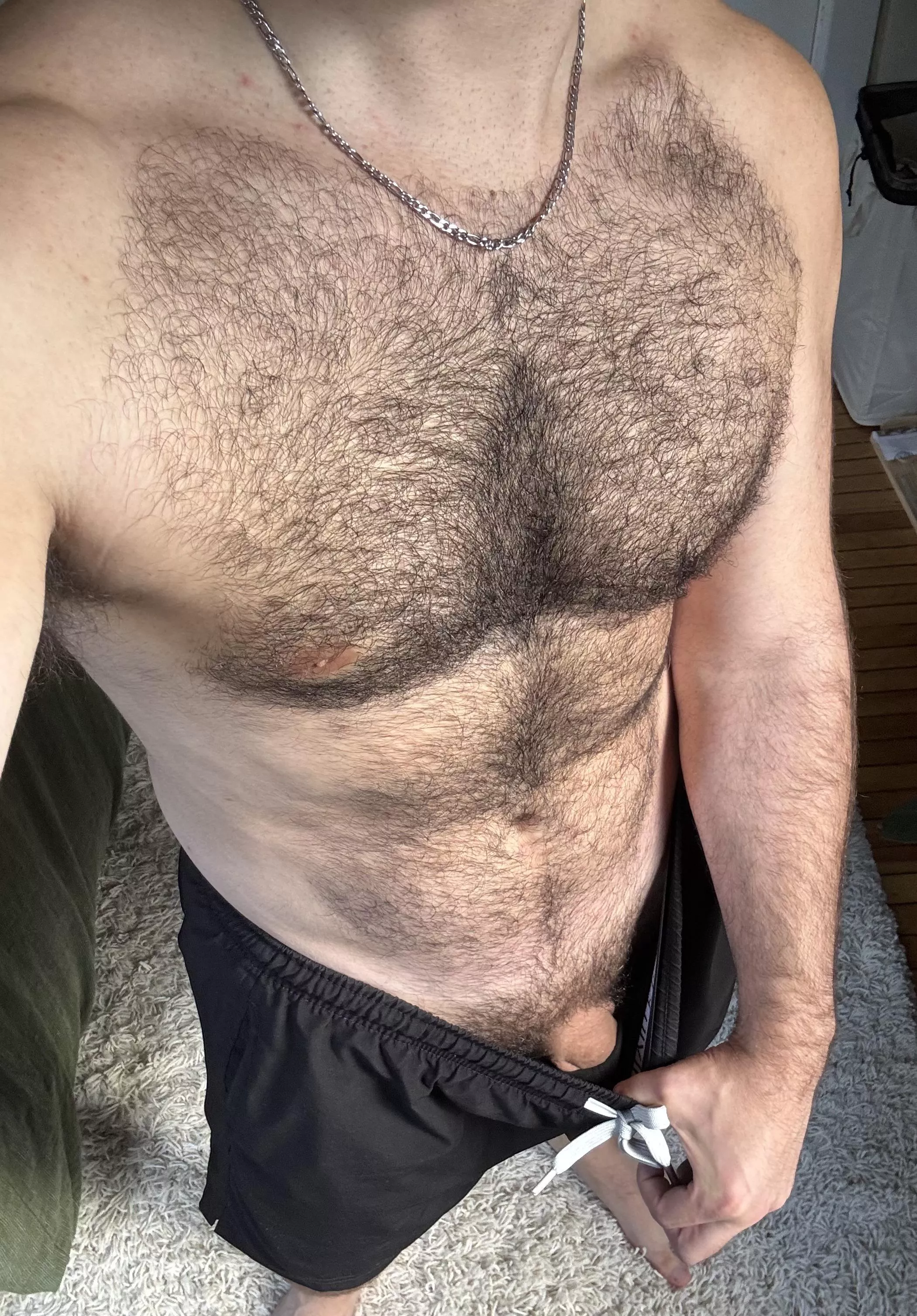 Hairy chest and a little peak posted by ARicc20