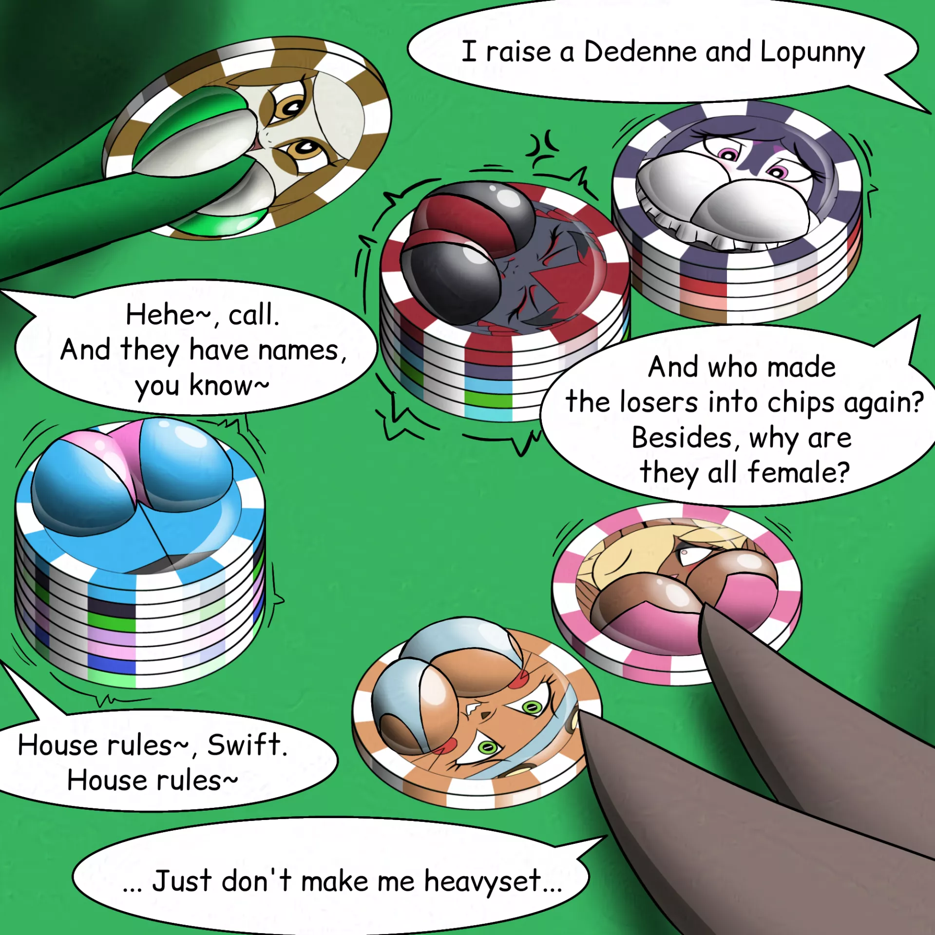 [Inanimate] Betting Your Friends by Formaleably posted by JudithNeff