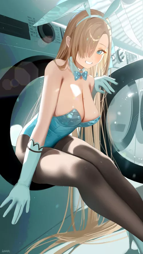 Laundromat Bunny Asuna [Blue Archive] by CheetahSperm18