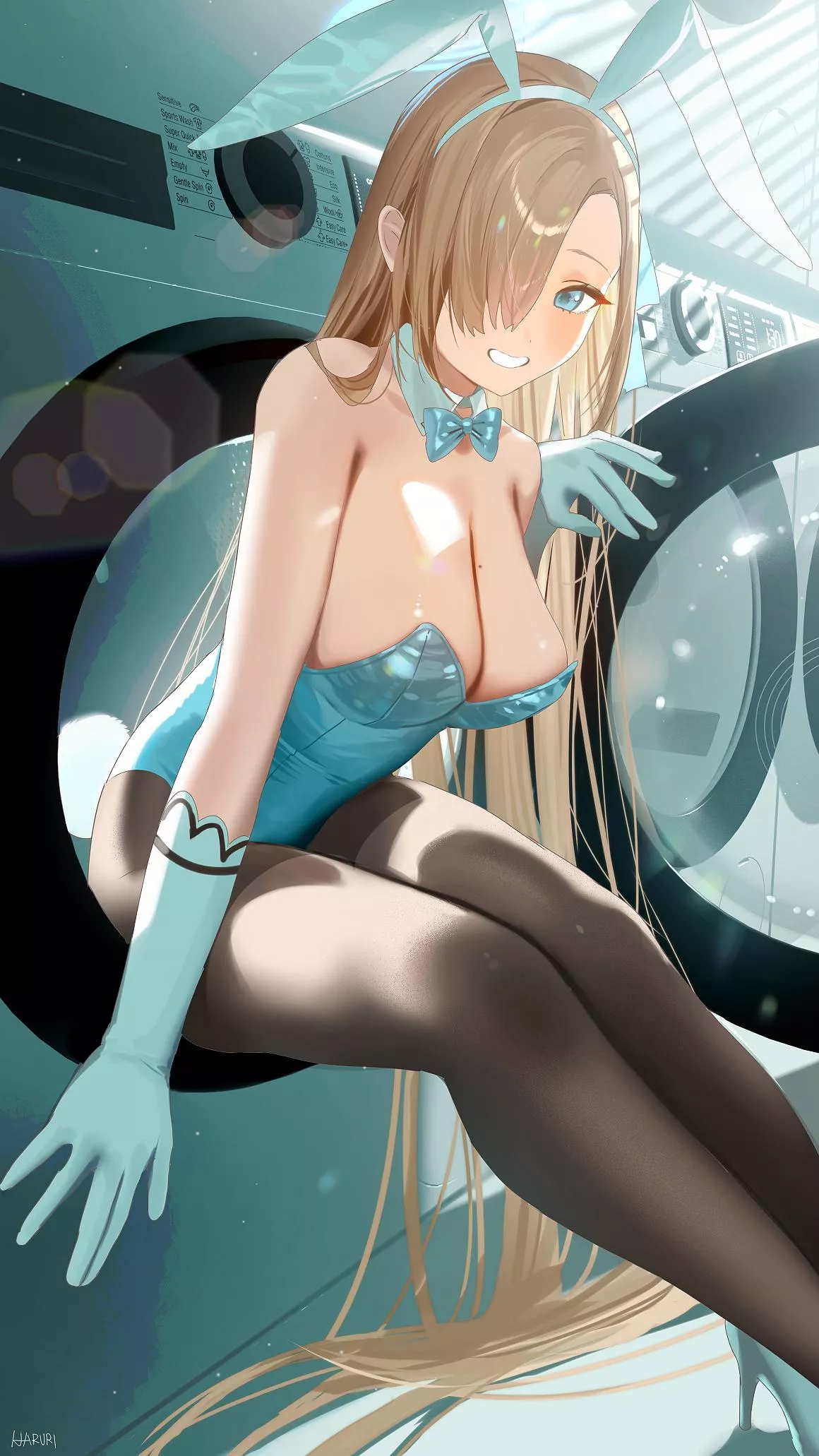 Laundromat Bunny Asuna [Blue Archive] posted by CheetahSperm18