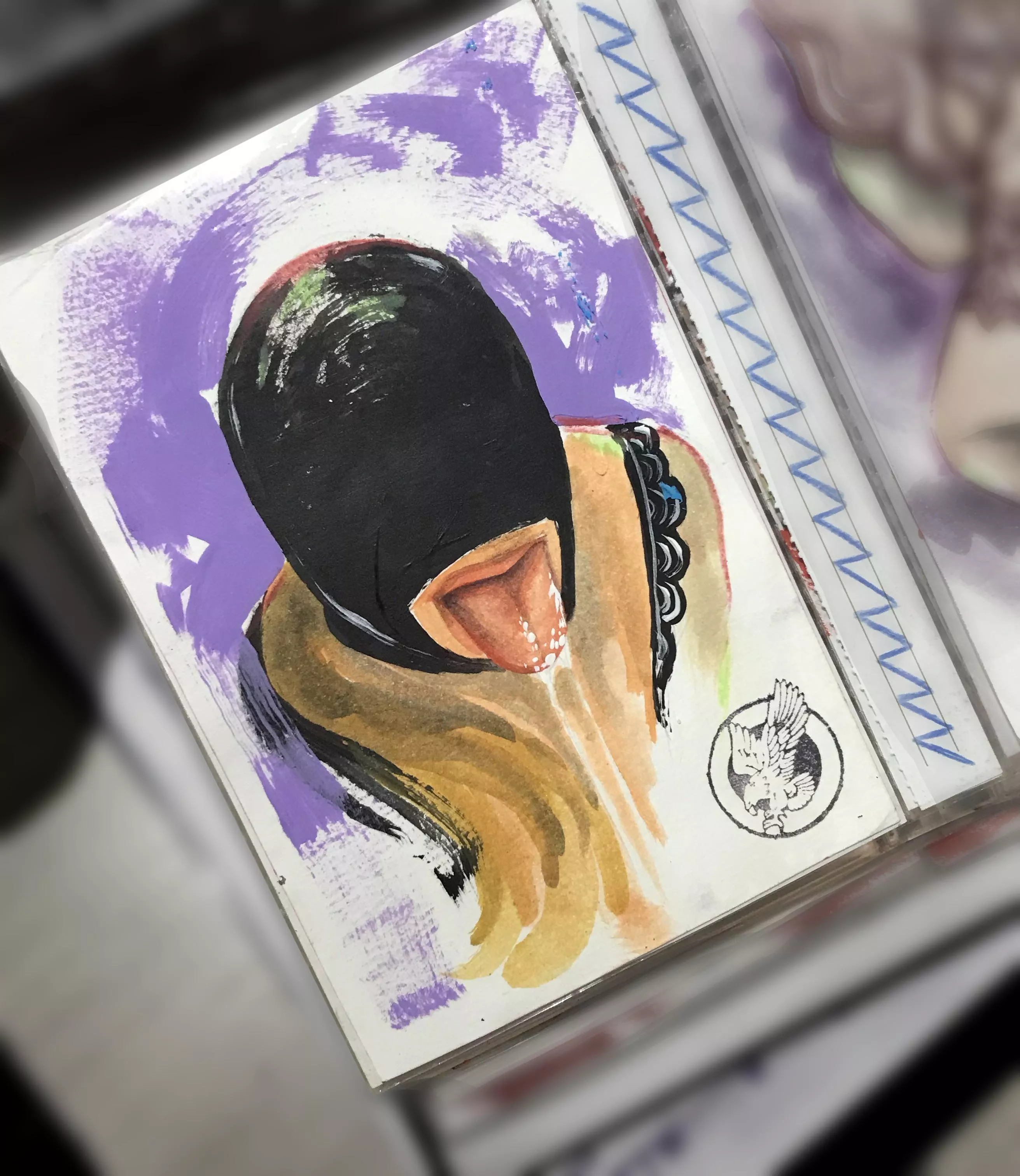 Made by me with acrylic and some watercolors  posted by lachica_bodypainter