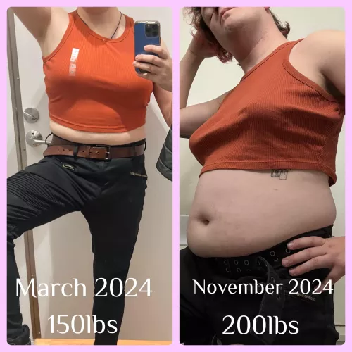 My gf thinks I’m getting a bit heavy… I don’t see it  by WaferSquare3086