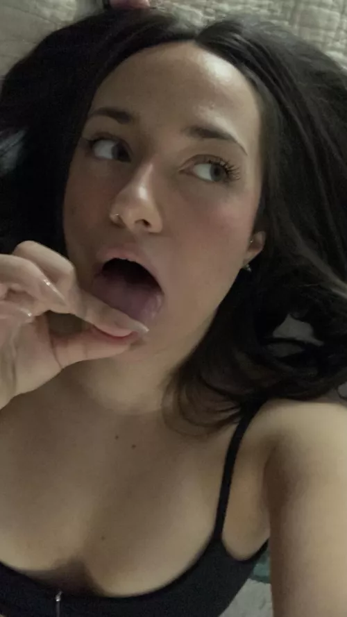 My tongue is long and soft, I love it  by Last_Secretary8151