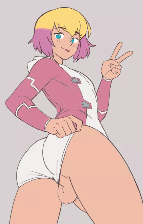 Took Me a while to color it,but I colored Femboy Gwenpool and I think I did a good job for a beginner artist by ShamelesBoyLover