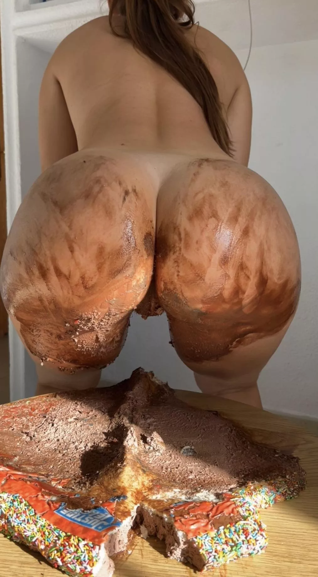 Cakesitting my chocolatecake [oc] posted by silentbuttgoldd