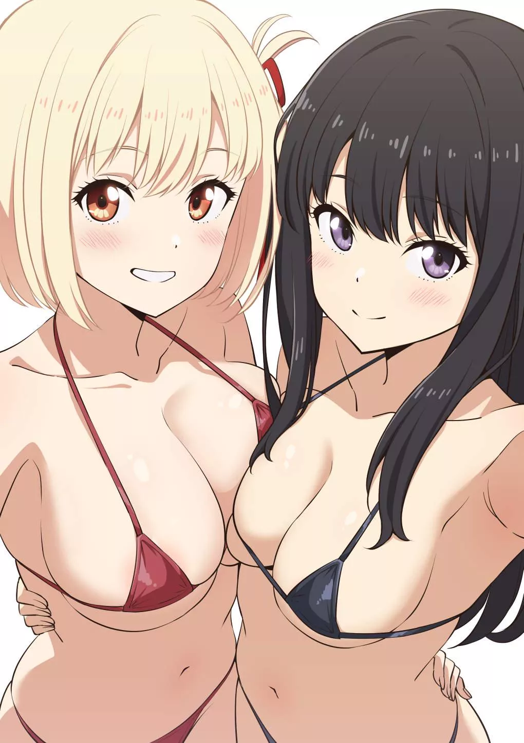 Chisato And Takina Wearing Micro Bikinis [Lycoris Recoil] posted by Csxc